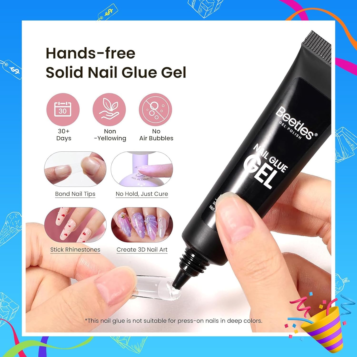 Thumbnail 4 de Beetles Gel Nail Kit 576 pcs Short Almond 💅