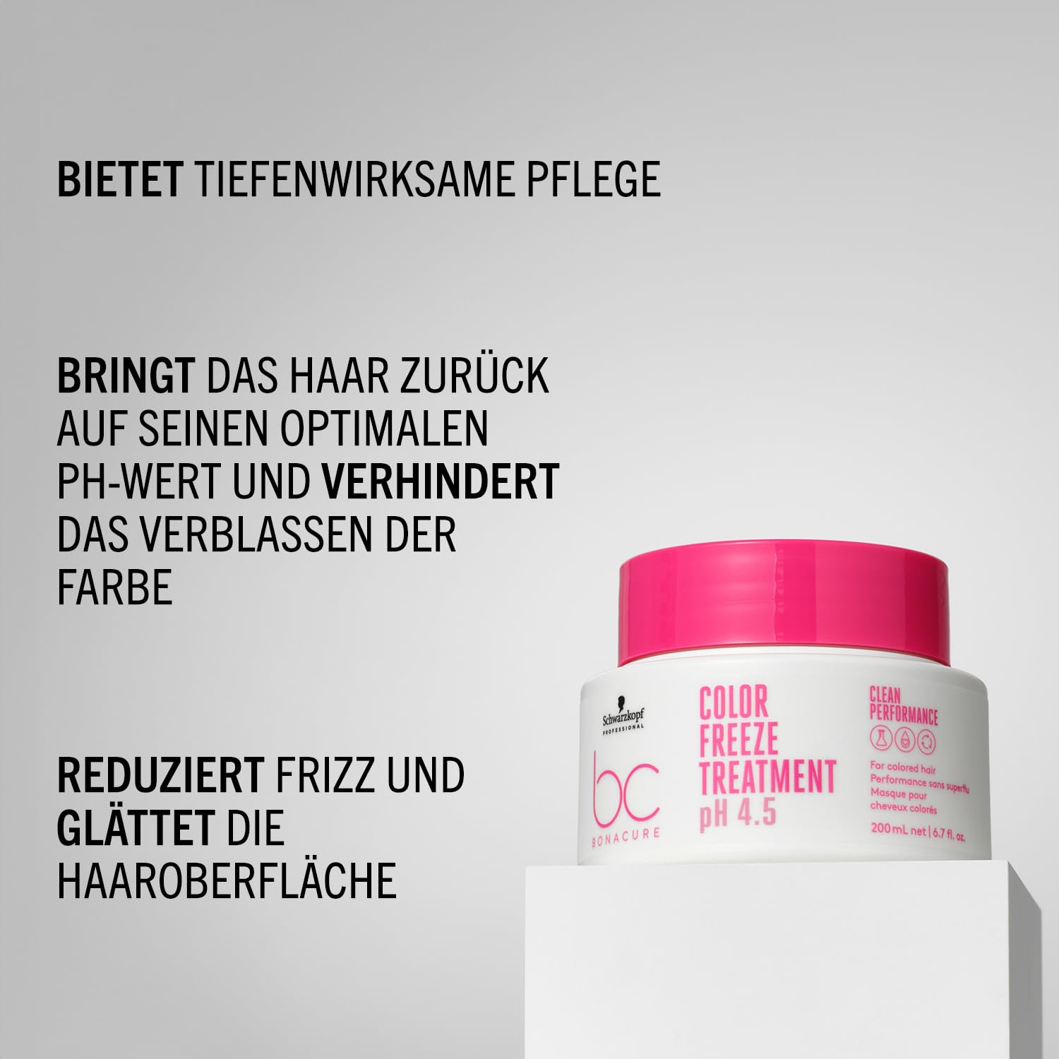 Thumbnail 2 de Schwarzkopf Professional Bonacure Color Freeze Treatment Cremige Haarmaske – Haarkur Für Coloriertes Haar, pH 4.5 Balancer, 200 ml