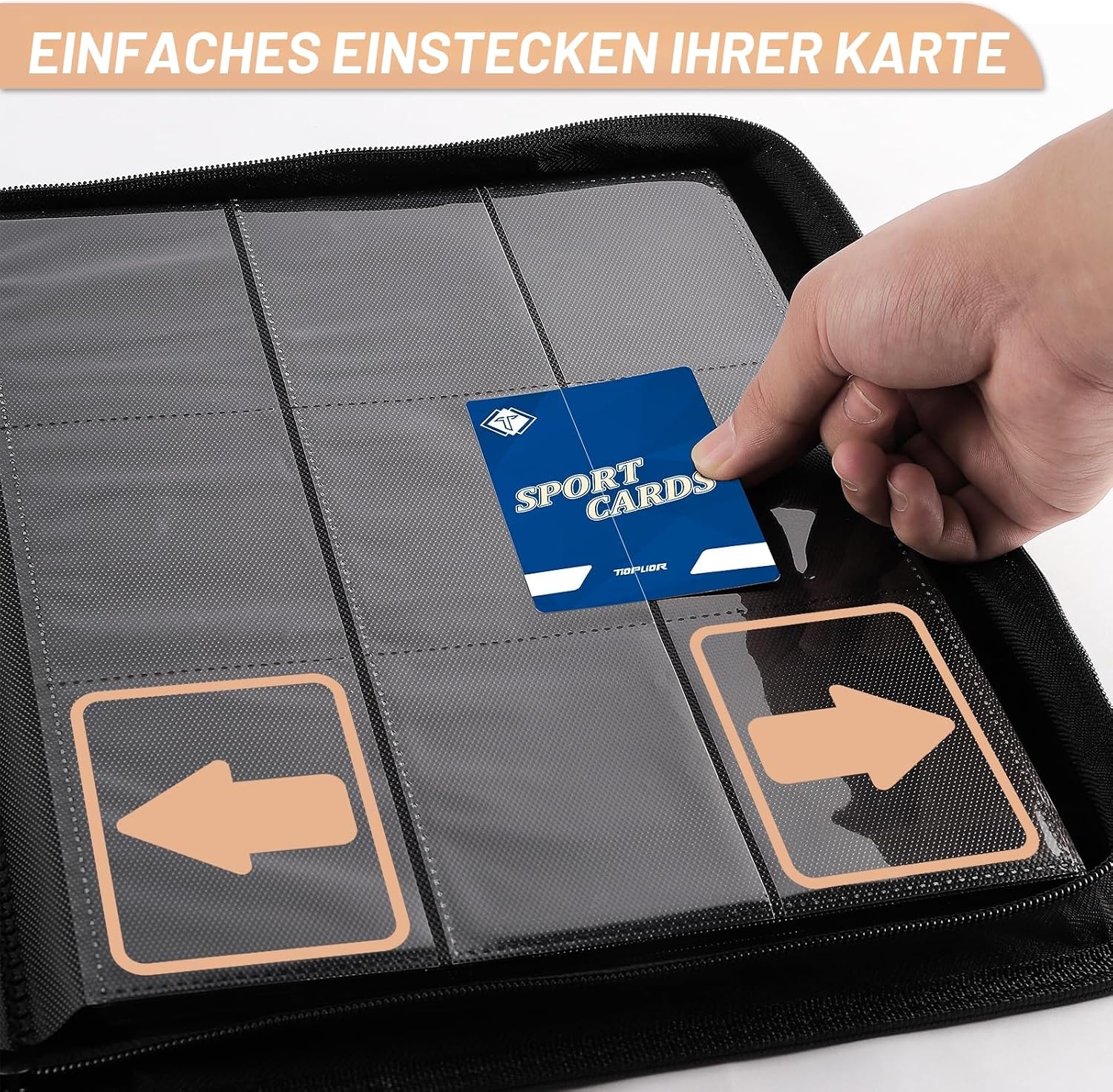Thumbnail 2 de Kartenbinder 9 Pocket MTG 432 Seiten Loading Binder Schwarz