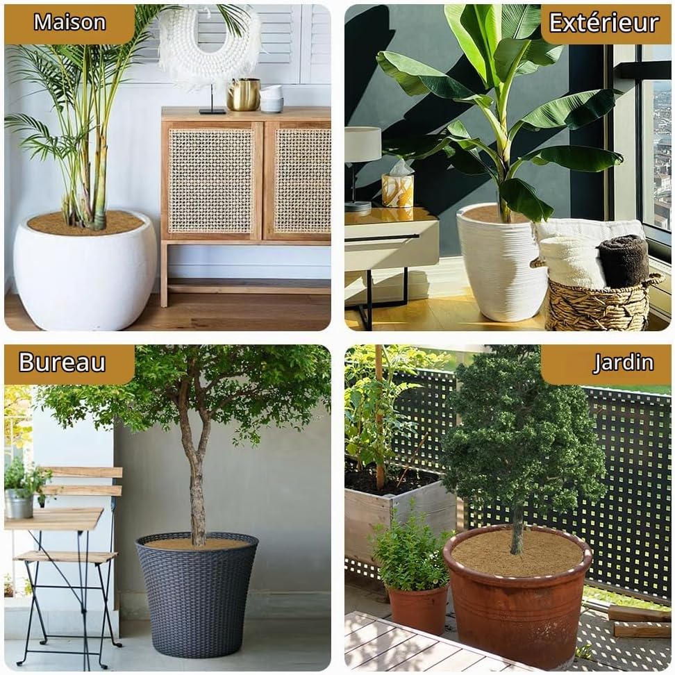 Thumbnail 6 de OFFCUP kokosvezel plantenschijven, 4 stuks van 30 cm voor mulch