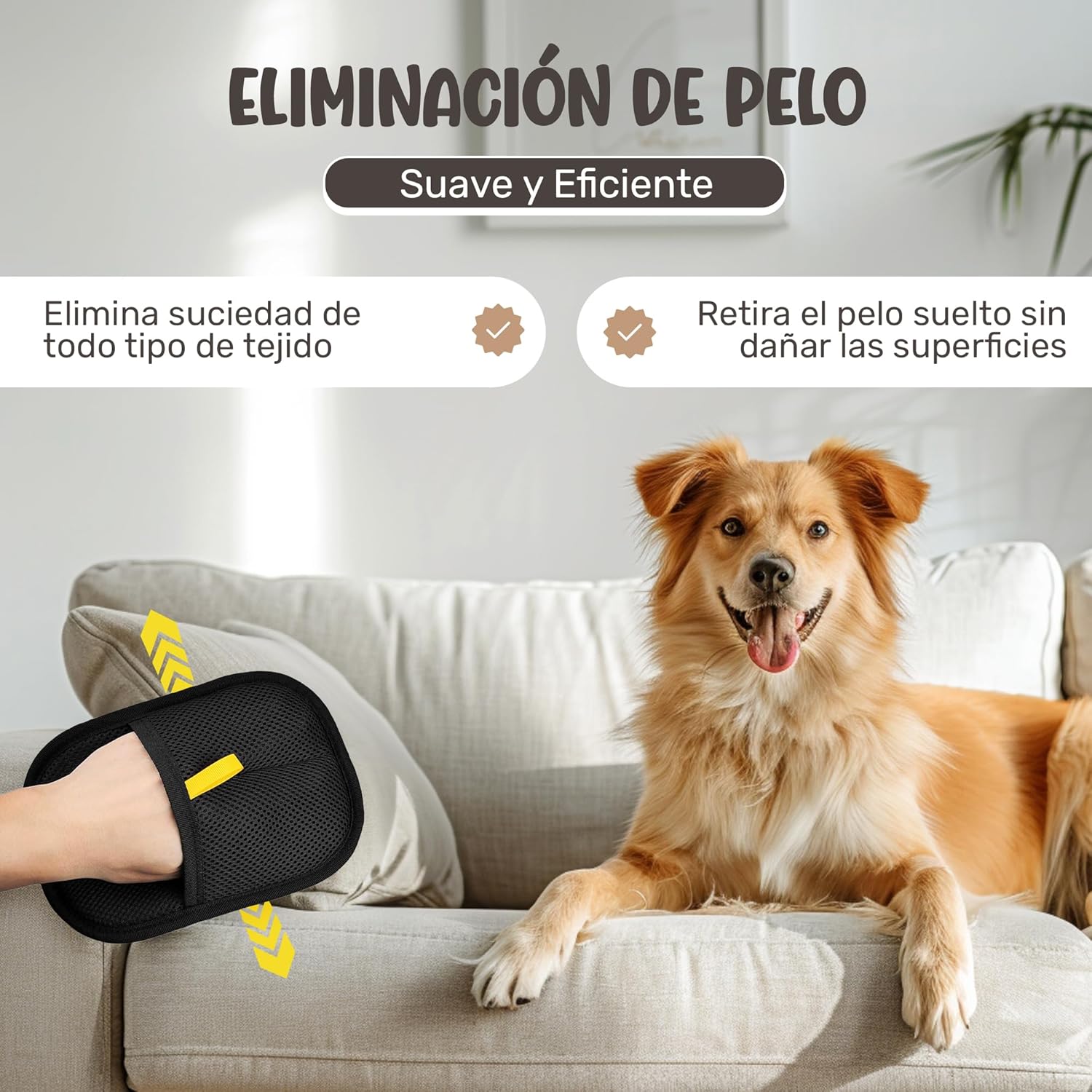 Detalle 2 de T TENEGIL Guante quita pelo 1 unidad
