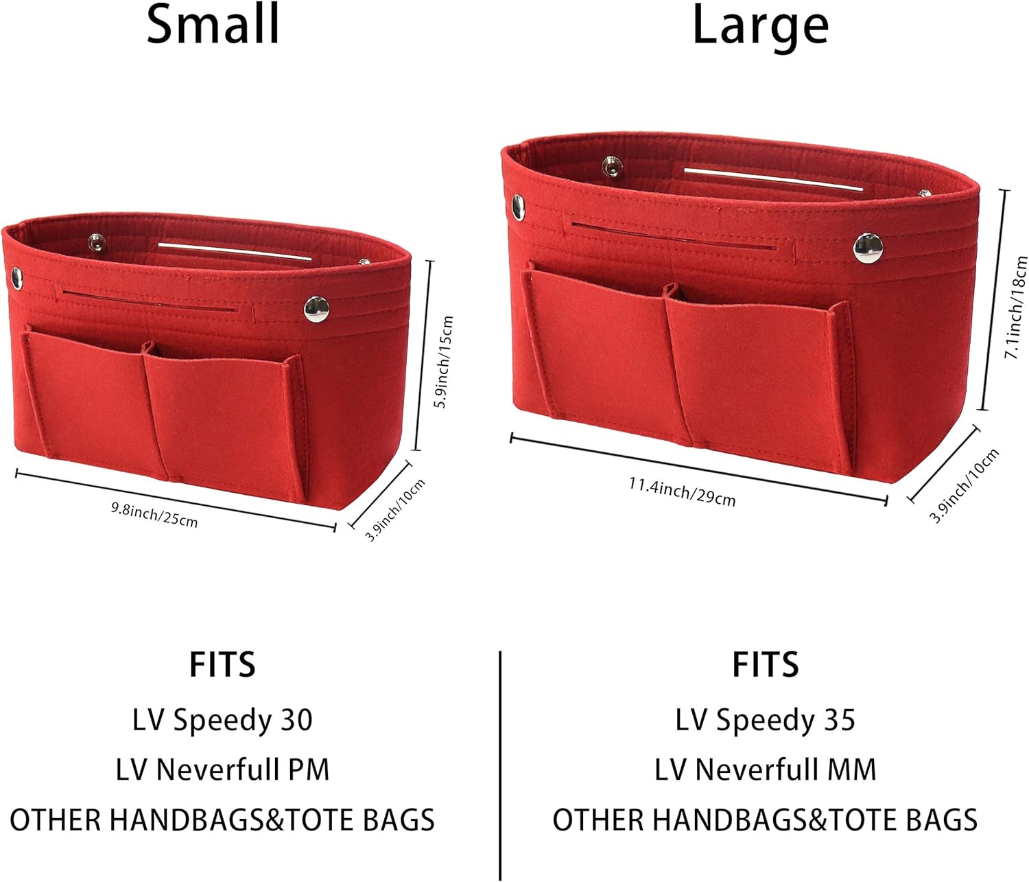 Detalle de Soyizom Felt Handbag Organizer Insert for Neverfull and Similar Bags
