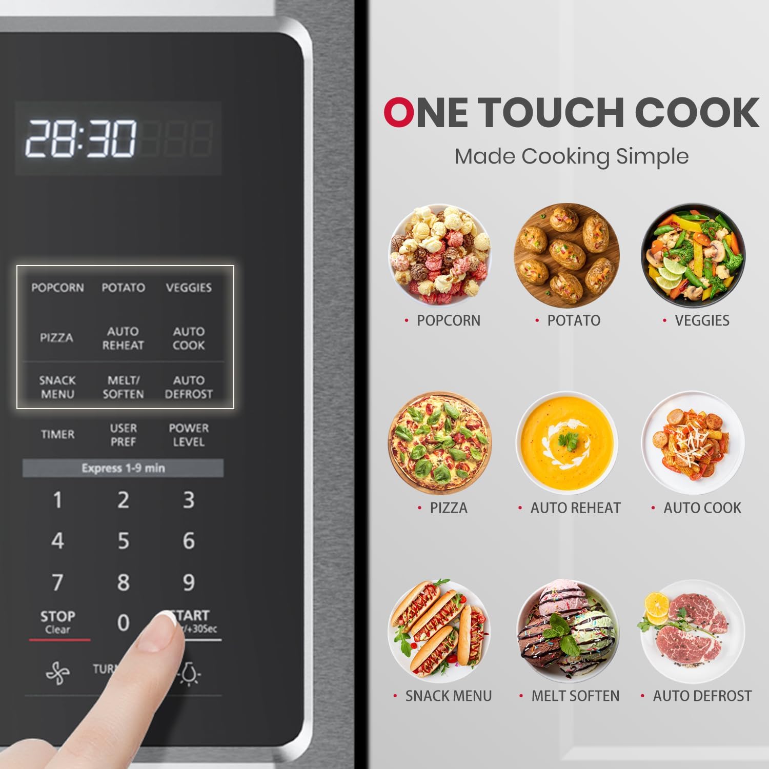 Detalle de GASLAND Over-the-Range Microwave 30 Inch