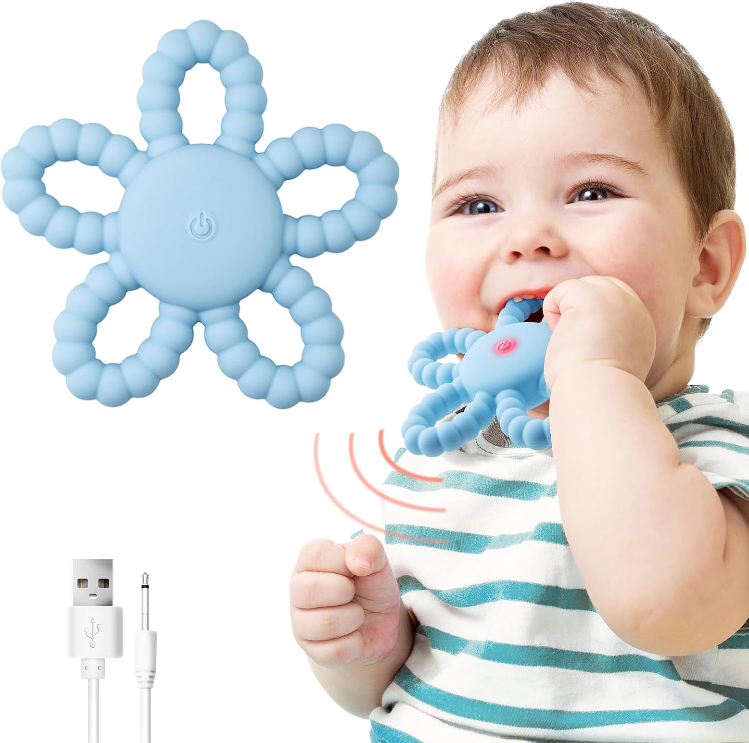 Detalle de VViN Vibrating Sensory Chew Toy for 12–24 months
