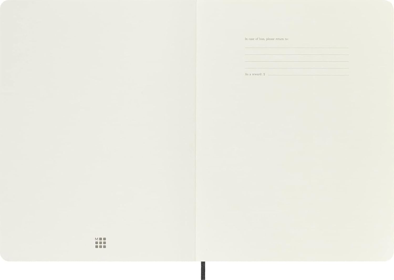 Thumbnail 3 de Moleskine Klassisches Notizbuch XL (19 x 25 cm) – schwarz, 192 Seiten mit weißen Blättern