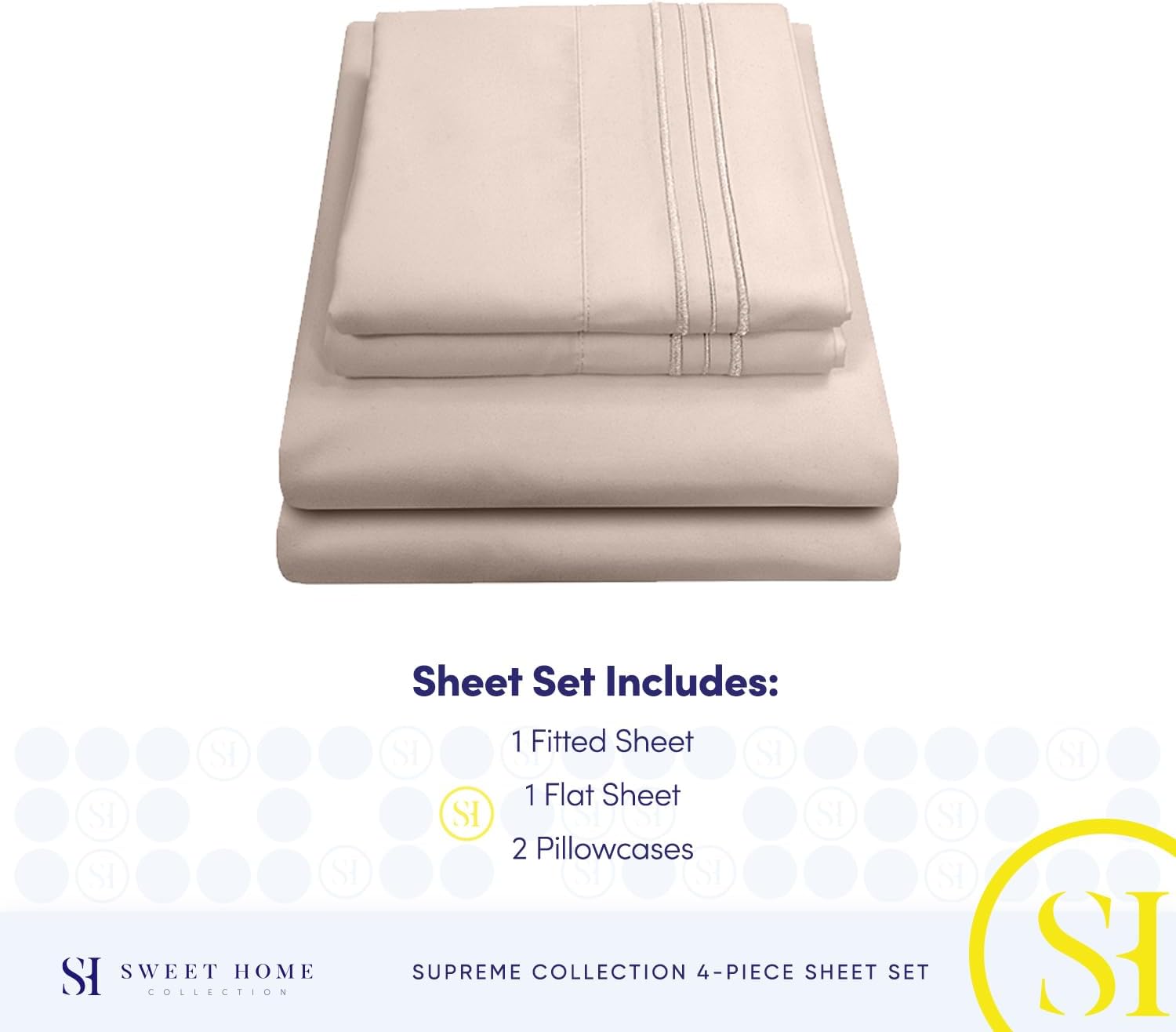 Detalle 2 de Sweet Home Collection 1800 King Bed Sheets