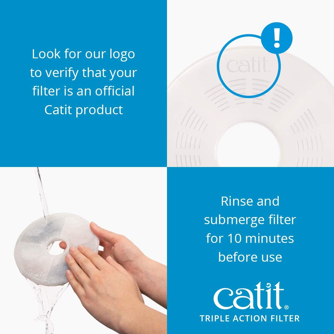 Detalle 2 de Catit Triple Action Filter 12er Pack 🐾