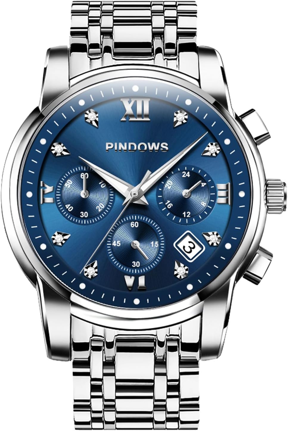 Detalle de PINDOWS Luxusuhren Quarz-Chronograph 30 m