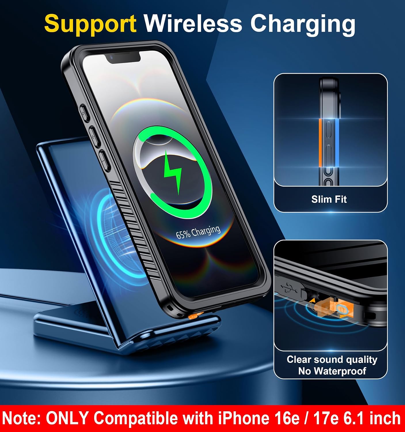 Thumbnail 5 de SPIDERCASE iPhone 16e Waterproof Case 6.1"