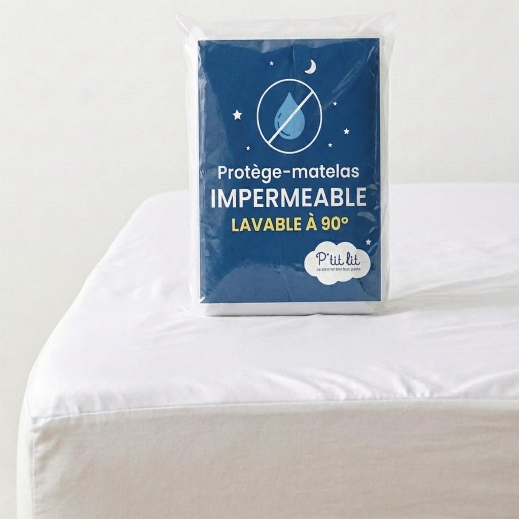 Detalle de P'TIT LIT Protège Matelas CODODO 50x85 cm – Alèse bébé imperméable et silencieuse, lavable à 90°C