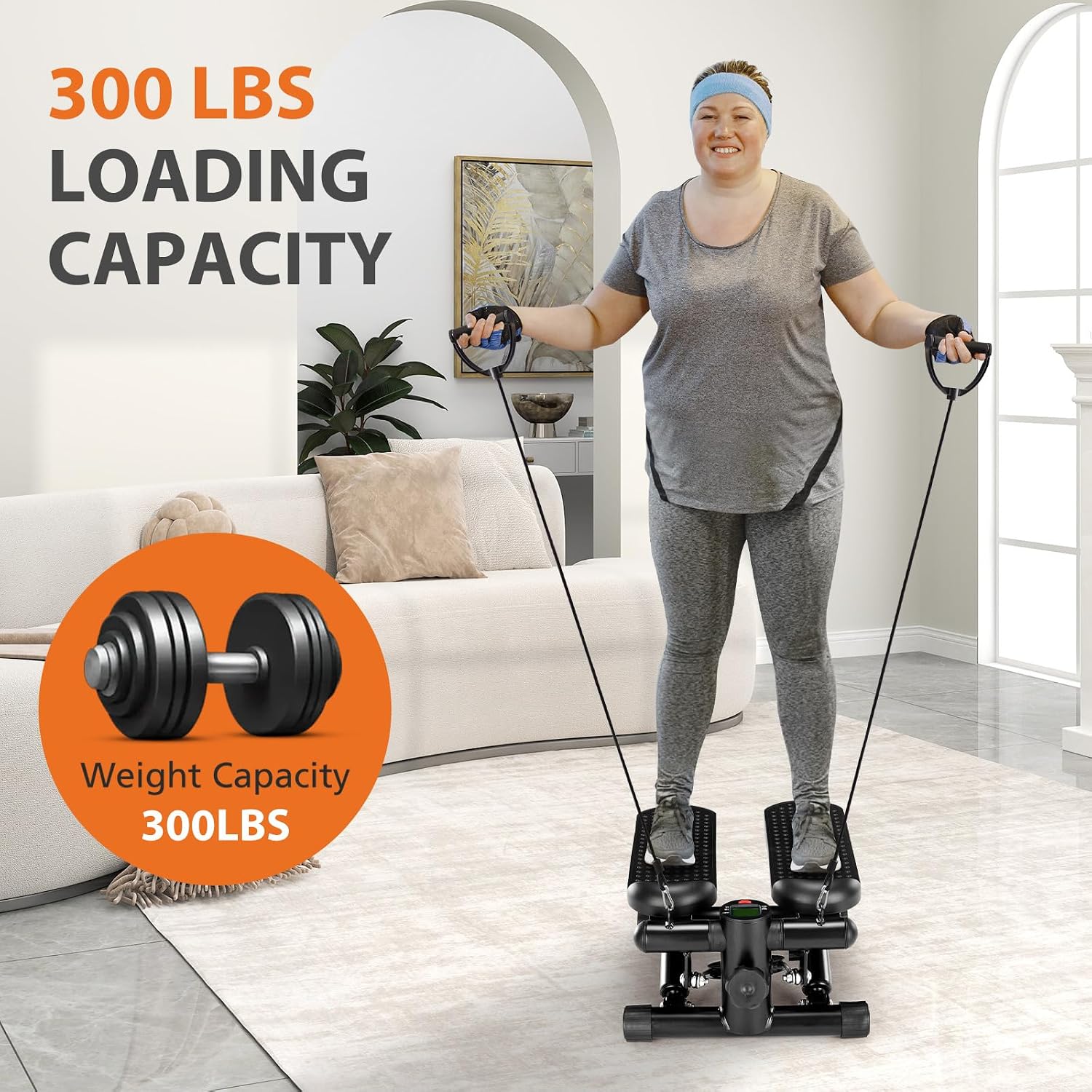 Detalle de Sweetcrispy Mini Stair Stepper, 300 lb Capacity