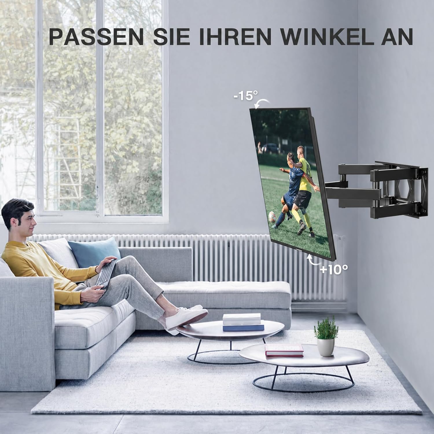 Thumbnail 4 de PERLESMITH TV Wandhalterung 26–65" für Fernseher