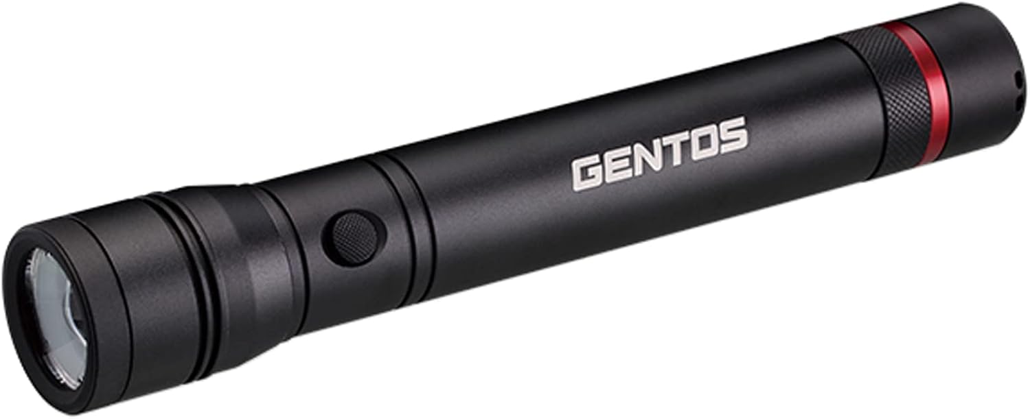 Detalle de GENTOS レクシード RX-323D 電池式LED懐中電灯 4段階調光・フォーカスコントロール・IP66準拠