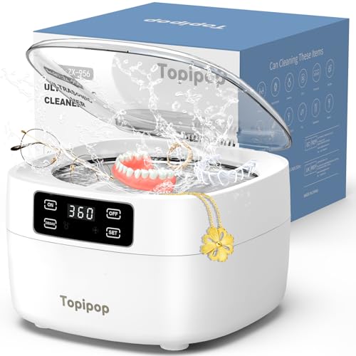 Detalle de Topipop Ultraschallreinigungsgerät, 750 ml, 48 kHz und 5 Reinigungsmodi