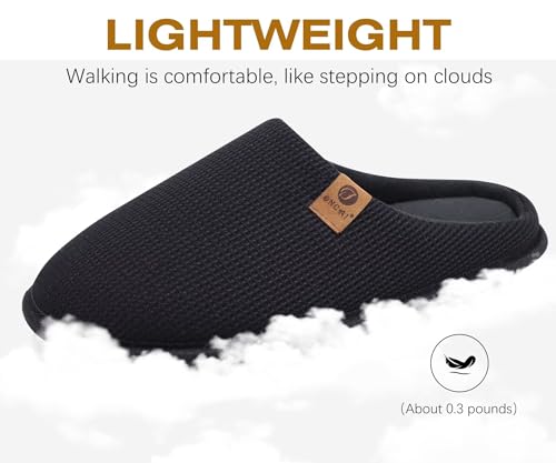 Thumbnail 5 de ONCAI Zapatillas de casa para hombre, talla 45, espuma viscoelástica y suela de goma