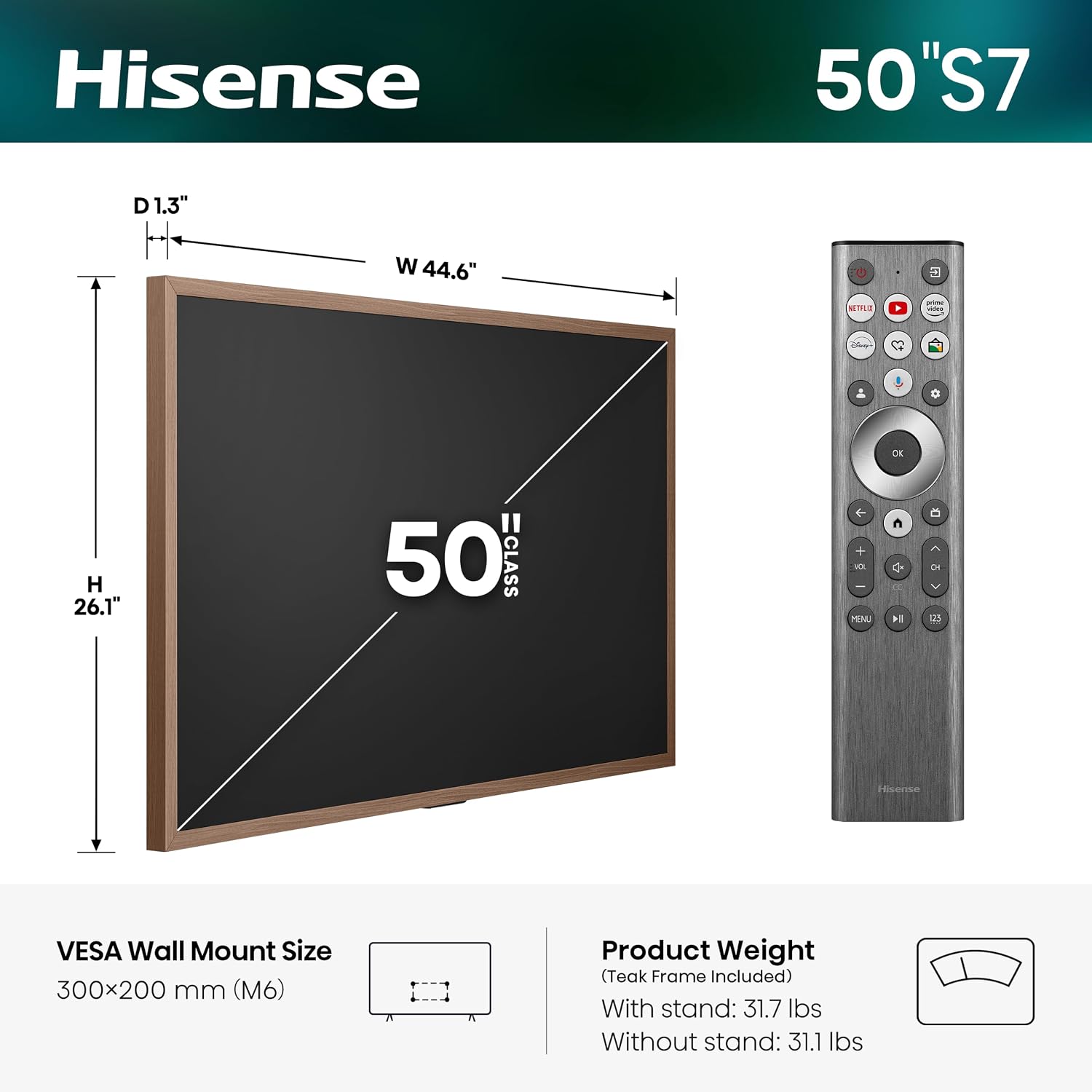Detalle de Hisense CanvasTV 50-inch TV