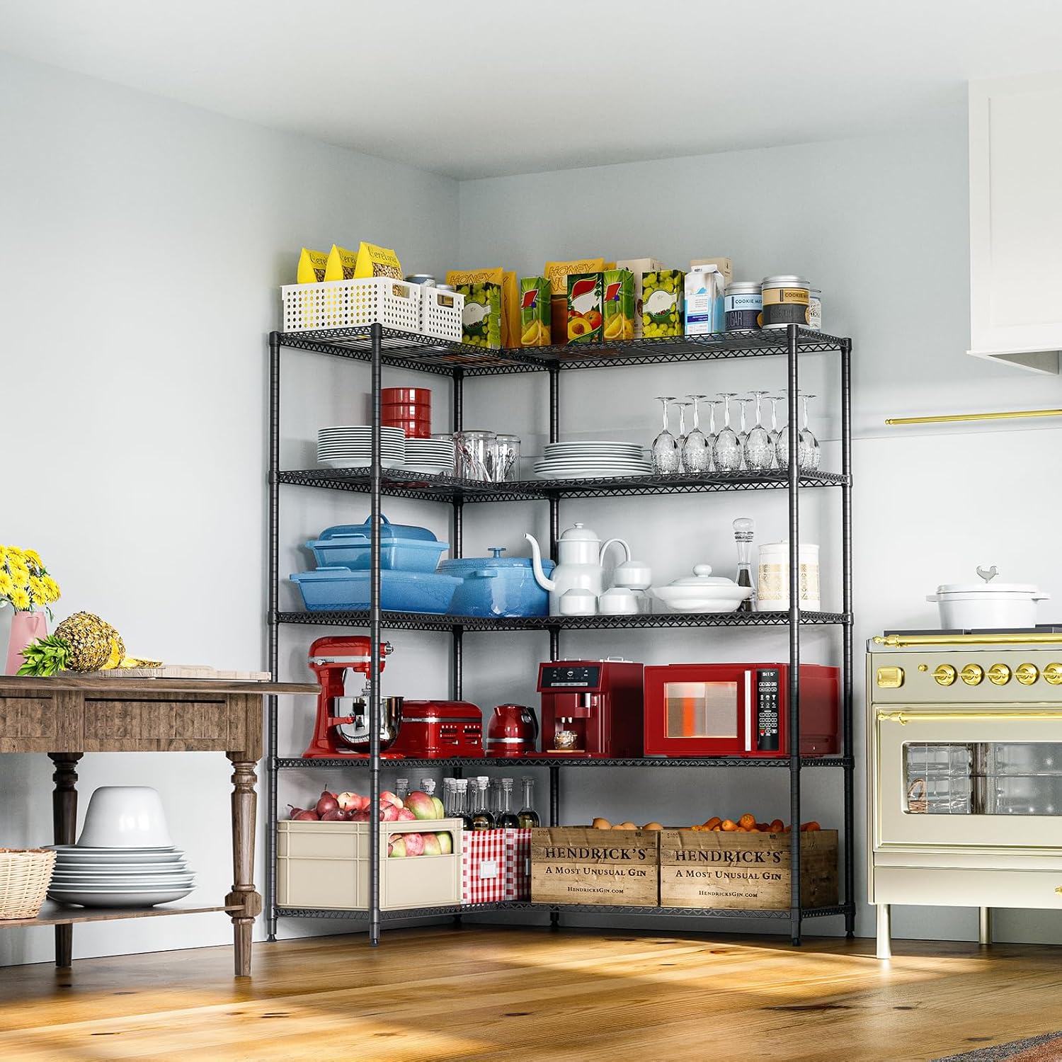 Detalle 2 de IZEUK Linked Storage Racks 1433 lb Capacity Shelving 🪚
