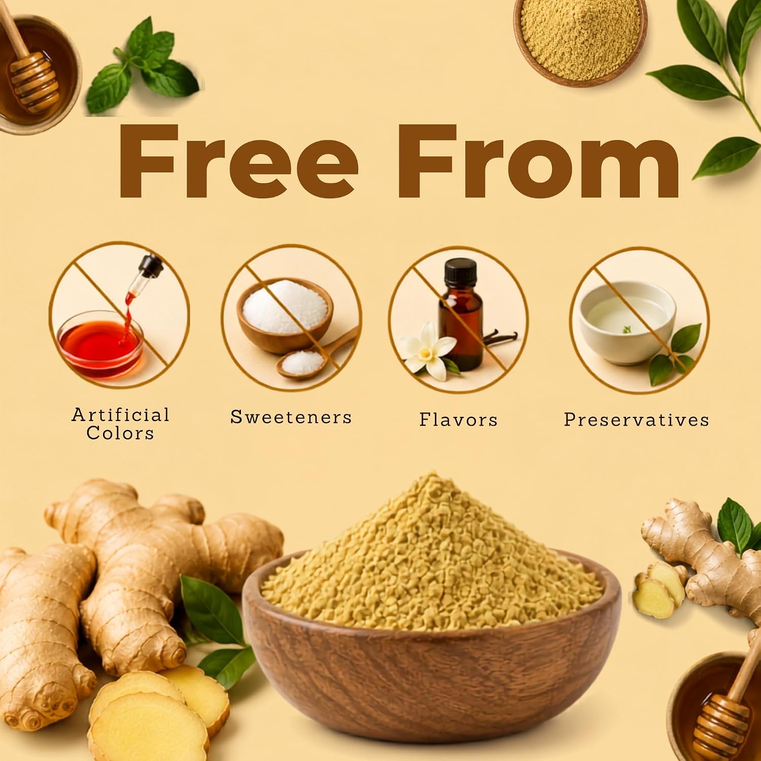 Detalle de Vitamatic USDA Organic Ginger Root Powder, 1 lb (16 oz), Ground Zingiber officinale