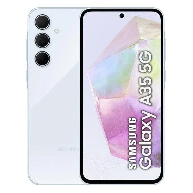 Detalle de Samsung Galaxy A35 5G 6GB 128GB 6.6" Azul: equilibrio entre rendimiento, cámara y resistencia