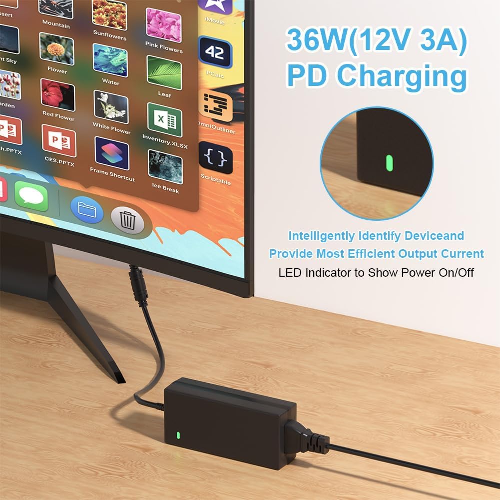 Thumbnail 6 de OFFCUP 12 V 3 A 36 W - Fil double-netadapter voor 12V-apparaten