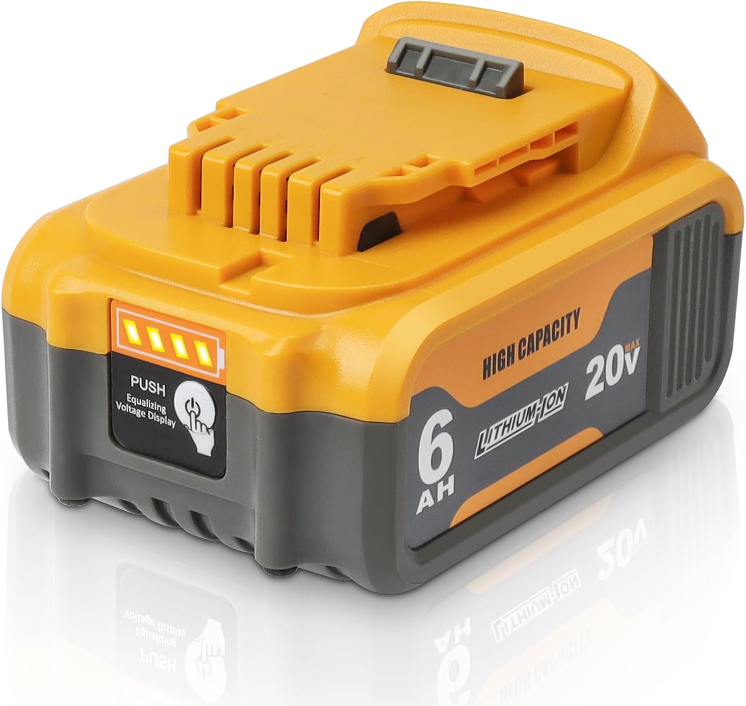 Detalle de waitley WTL200 20V 6.0Ah Replacement Battery for DeWalt Tools