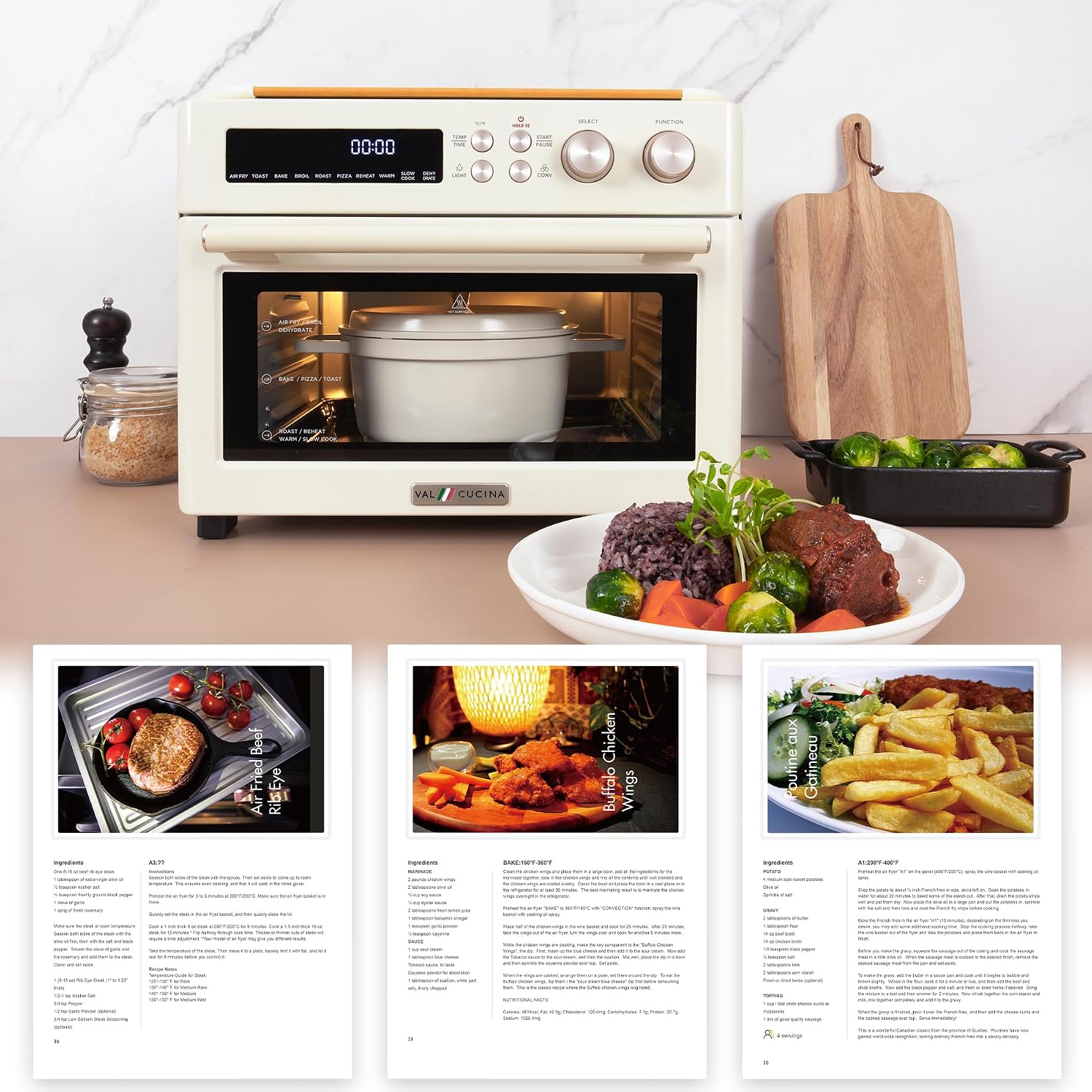 Thumbnail 6 de VAL CUCINA Retro 10-in-1 Air Fryer Toaster Oven ๐