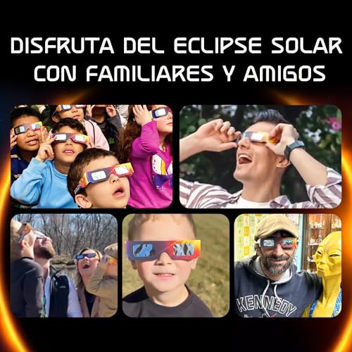 Detalle de Galaxium 12x: Gafas eclipse solar ISO 12312-2 certificadas CE y aprobadas AAS 2026