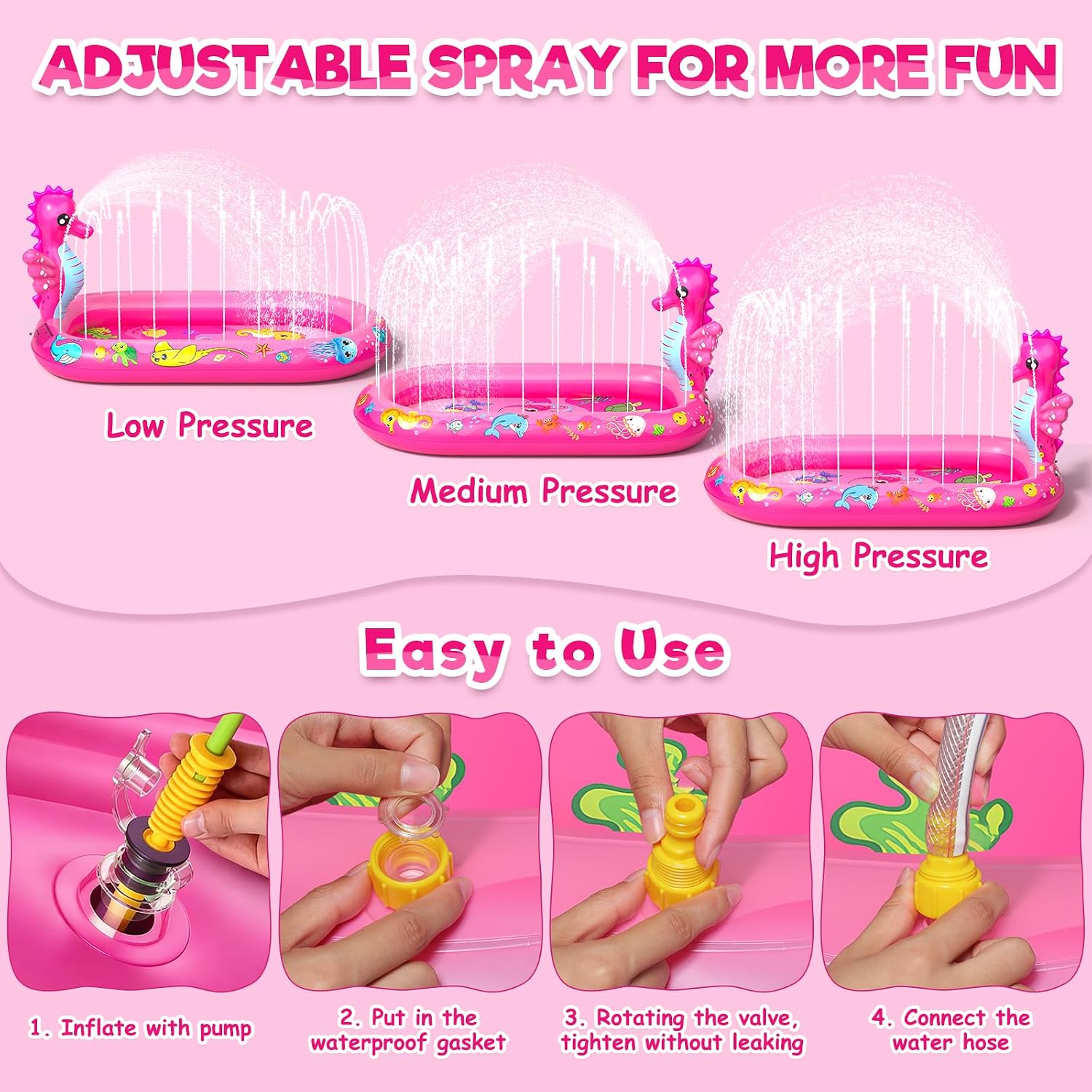 Thumbnail 5 de Inflatable Paddling Pool for Kids with 3-in-1 Haima Pattern