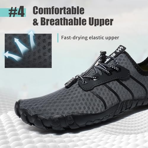 Detalle de Hanani Barefoot Water Shoes – Unisex Quick-Dry Aqua Shoes for Beach, Swim and Casual Wear