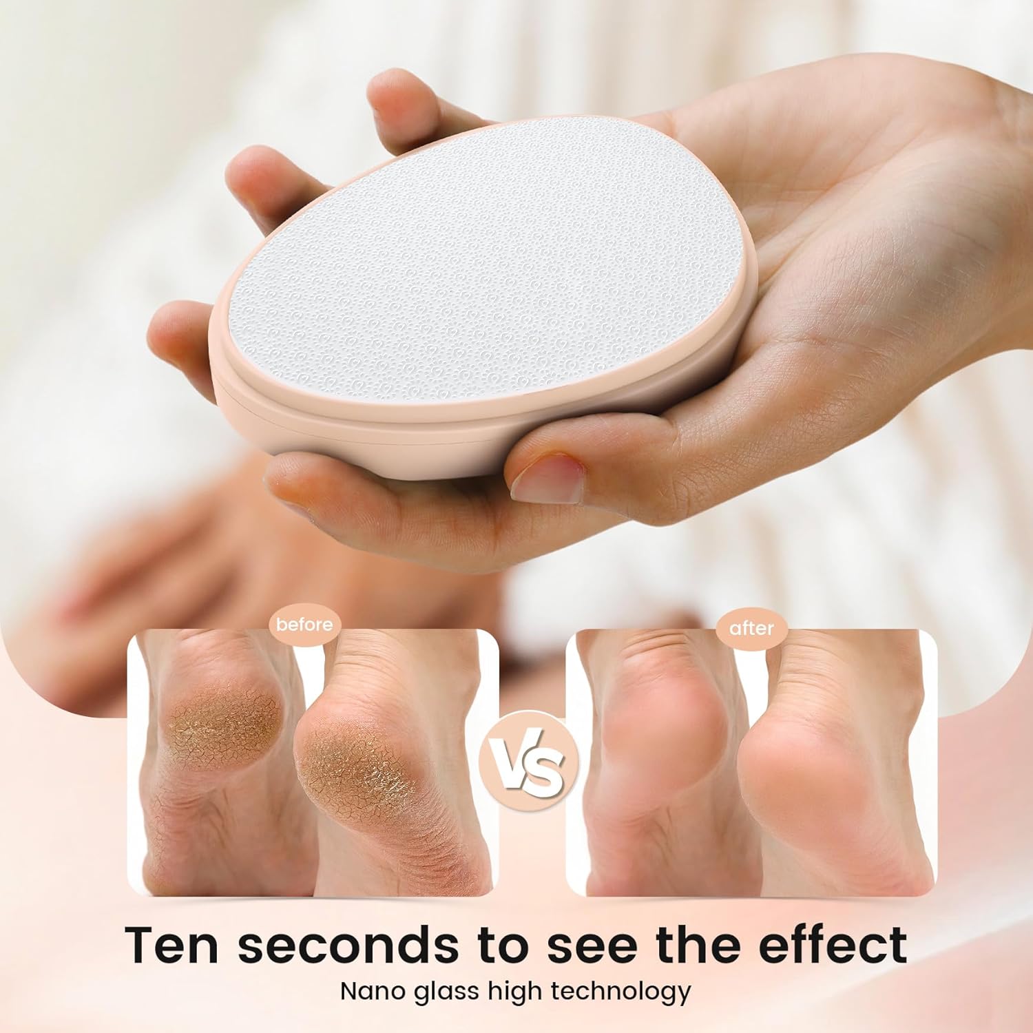 Thumbnail 2 de BEZOX Lima per piedi 2 in 1 in nano-vetro, antipolvere per rimuovere calli e ammorbidire la pelle dura