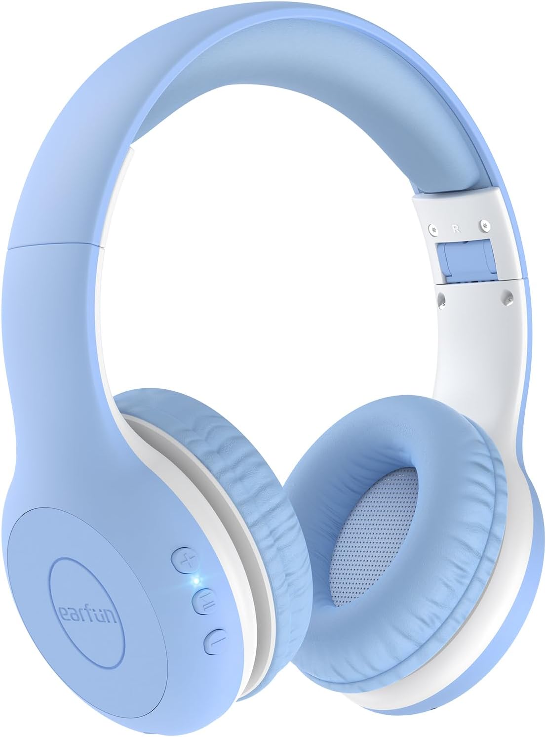 Detalle de EarFun Kids Wireless Headphones (74/85/94dB Volume Limited) with Microphone, Sky Blue