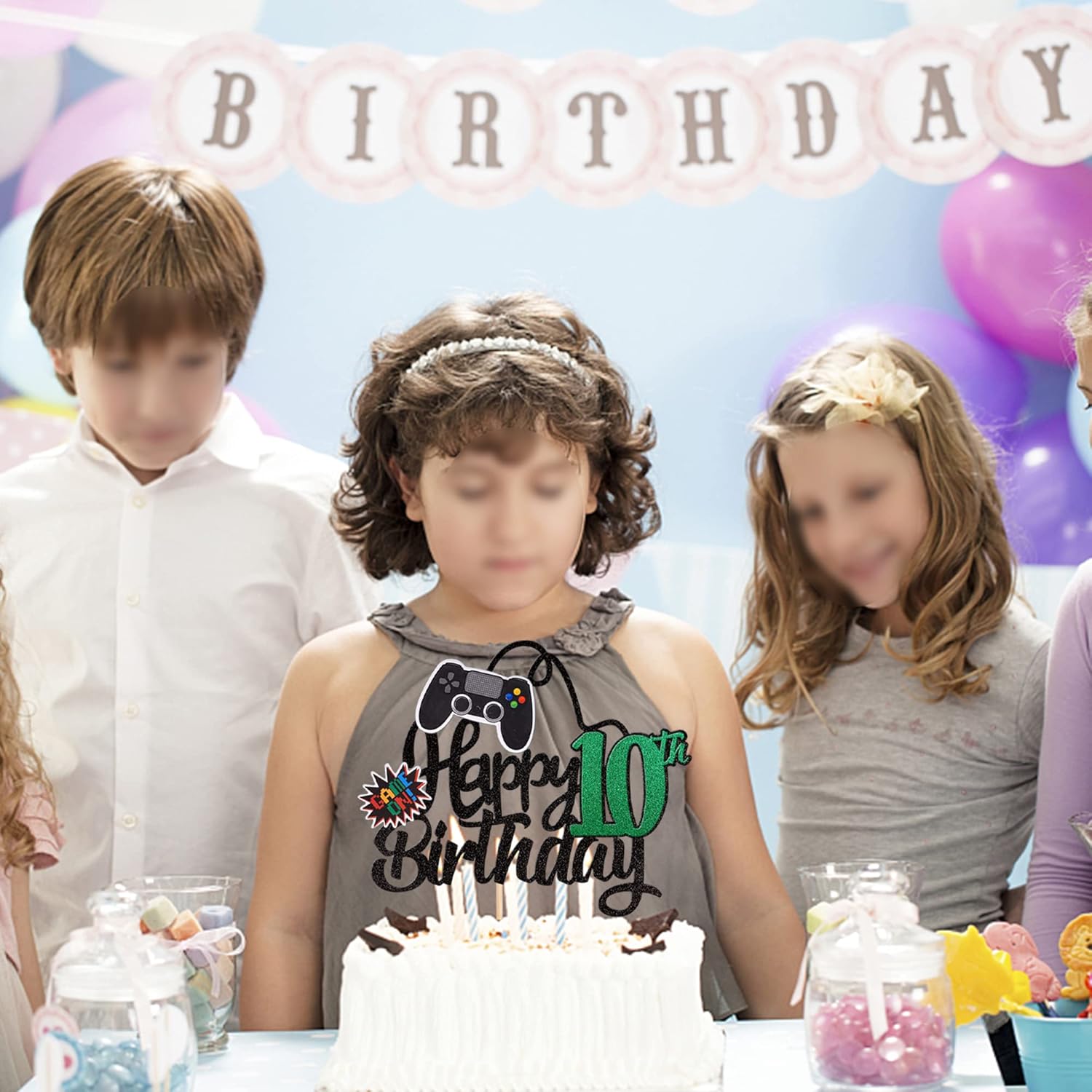 Thumbnail 5 de Xsstarmi Happy 10th Birthday Cake Topper 🎂