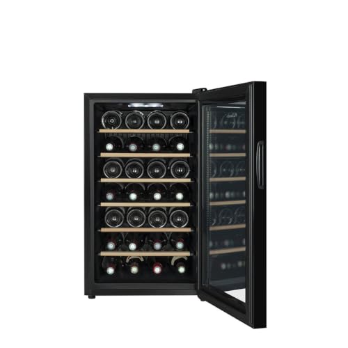 Detalle de LA SOMMELIERE Cave hybride ultra silencieuse 28SILENCE – 28 bouteilles