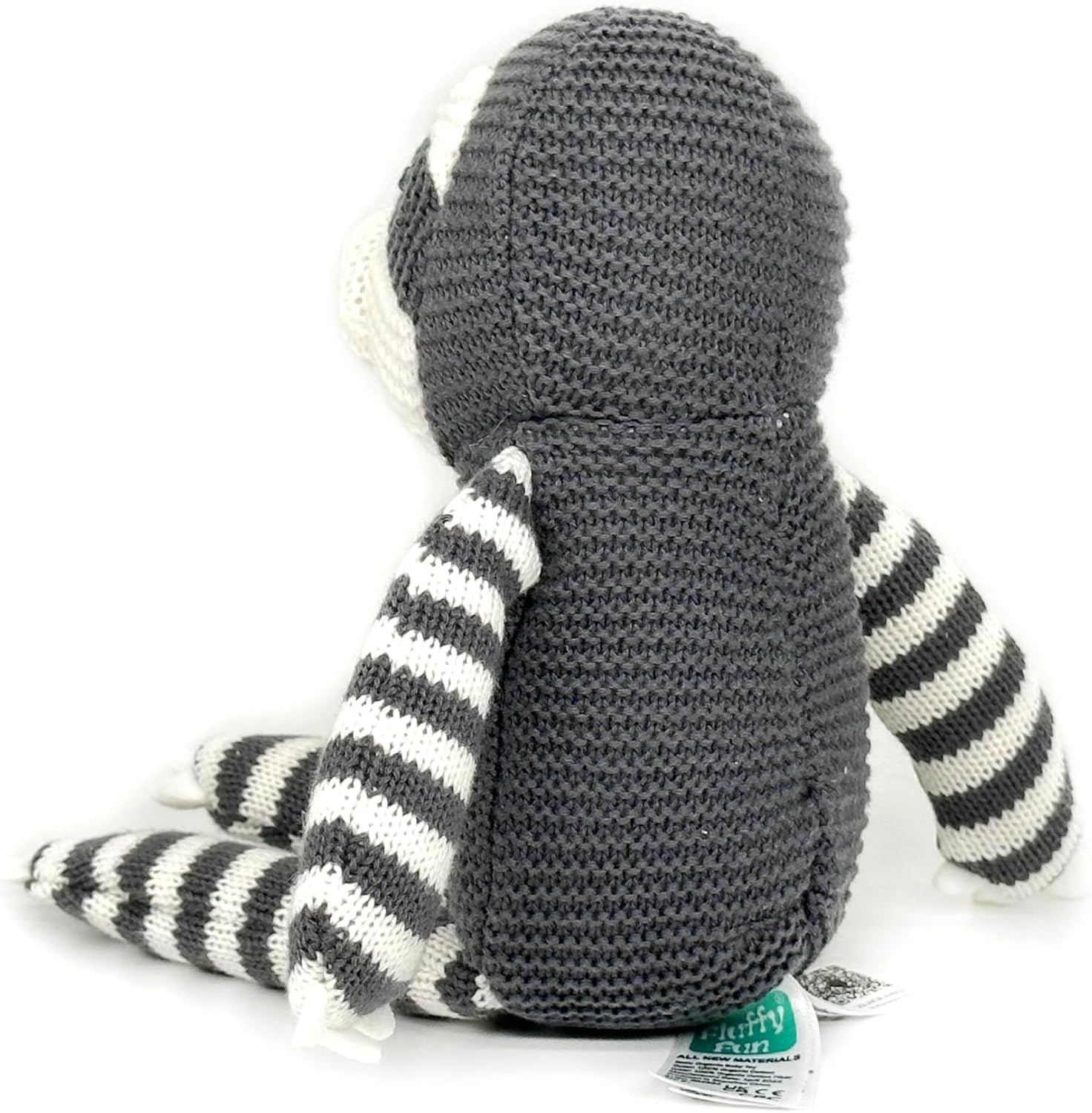 Thumbnail 2 de FLUFFYFUN 100% Organic Cotton Grey Sloth Teddy – 7.1in newborn plush