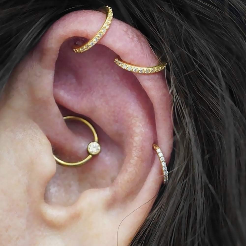 Thumbnail 5 de OUFER 18G anneau nez 8 mm CZ inox 316L