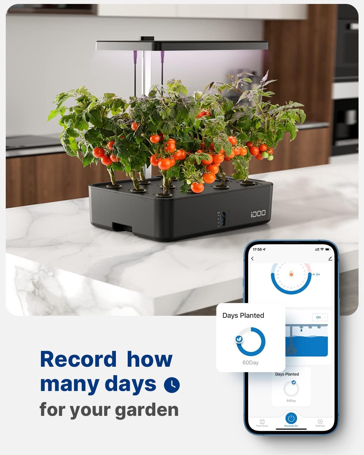Thumbnail 6 de iDOO ID-IG301S 12-Pod WiFi Hydroponic Indoor Growing System with LED