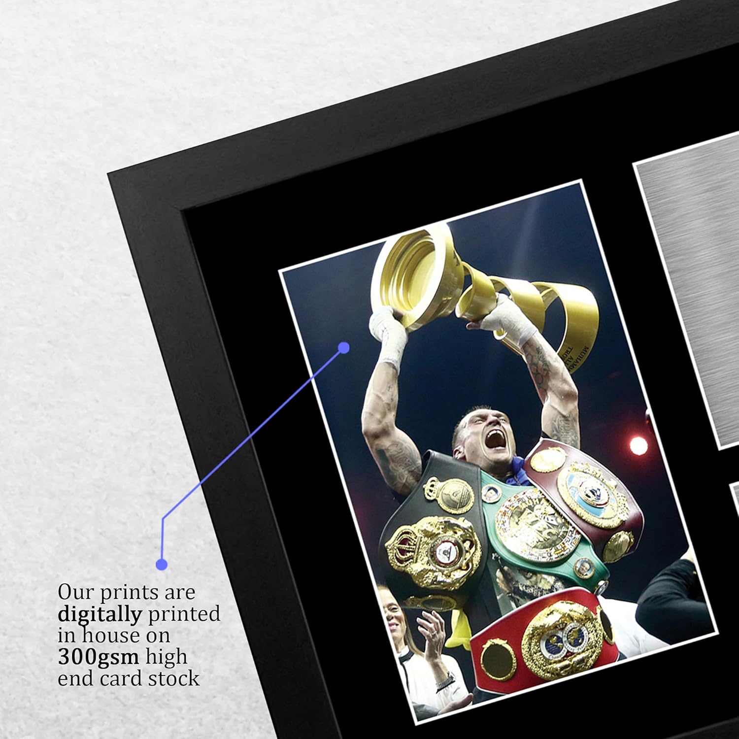 Thumbnail 3 de HWC Trading A4 Oleksandr Usyk framed signed autograph print for boxing memorabilia fans