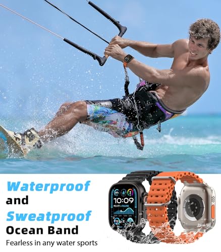 Detalle de MoKo Ocean Band: correa Ocean para Apple Watch (42–49 mm), compatible con Series y Ultra