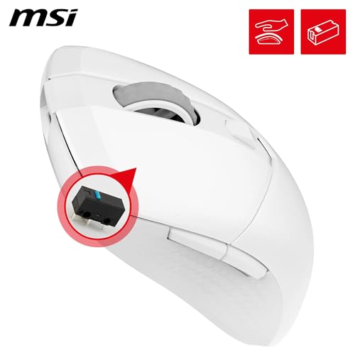 Detalle 2 de Souris MSI VERSA 300 Wireless 8000 DPI ⚡