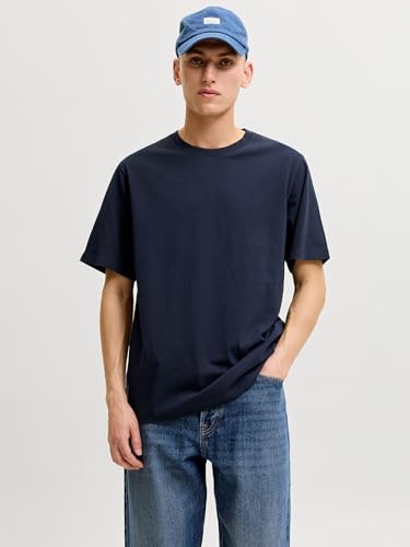 Detalle 2 de JACK & JONES JJEORGANIC BASIC TEE SS O-NECK NOOS – T‑shirt in cotone biologico, Navy Blazer, M
