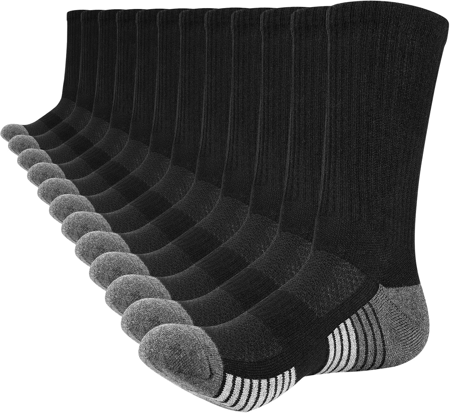 Detalle 2 de Lapulas Thermal Men’s Socks 6 Pairs Crew Cushioned Cotton for Outdoors