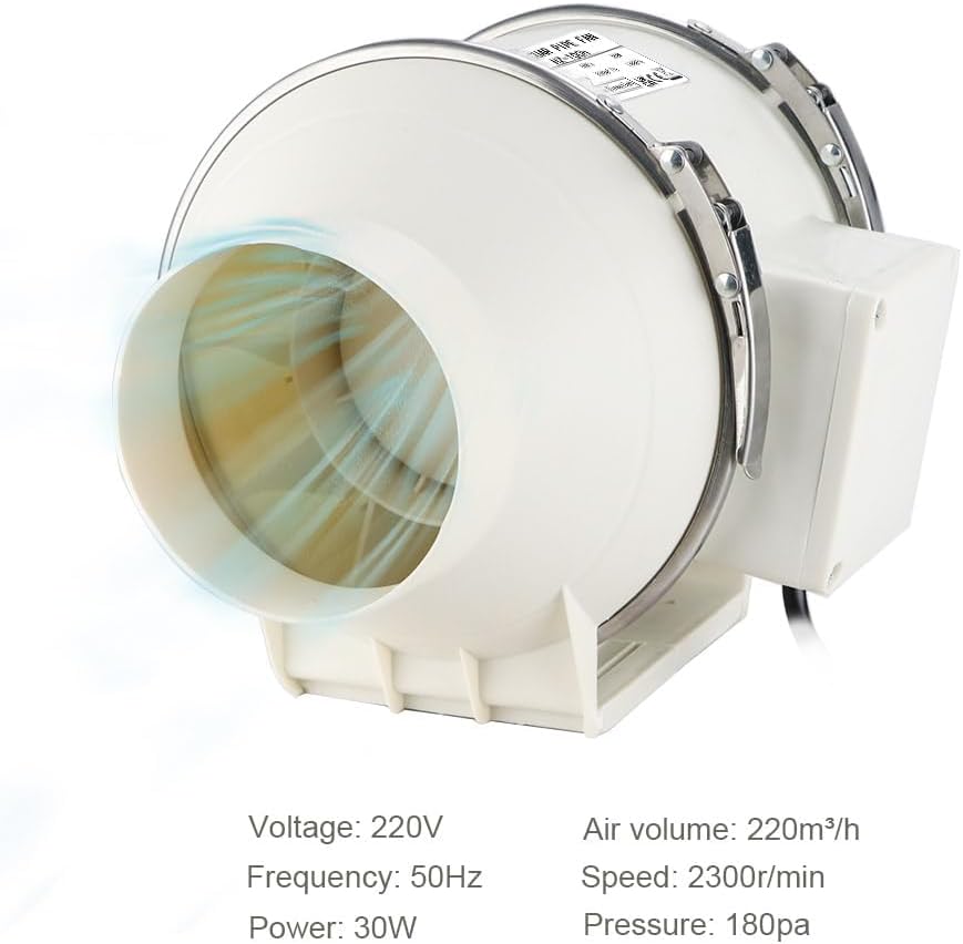 Detalle 2 de Inline 100mm Bathroom Extractor Fan