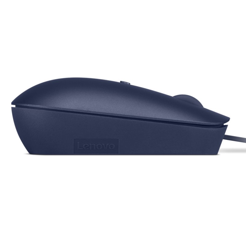 Detalle de Lenovo 540, ratón óptico USB-C de 2400 DPI, azul y ambidiestro