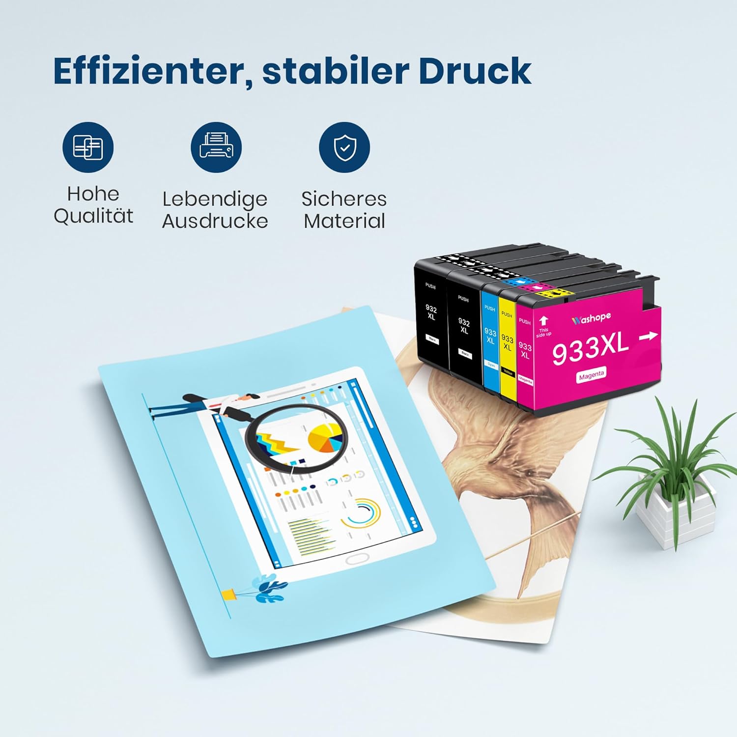 Thumbnail 4 de 932XL 933XL Druckerpatronen 1000 Seiten 🖨️