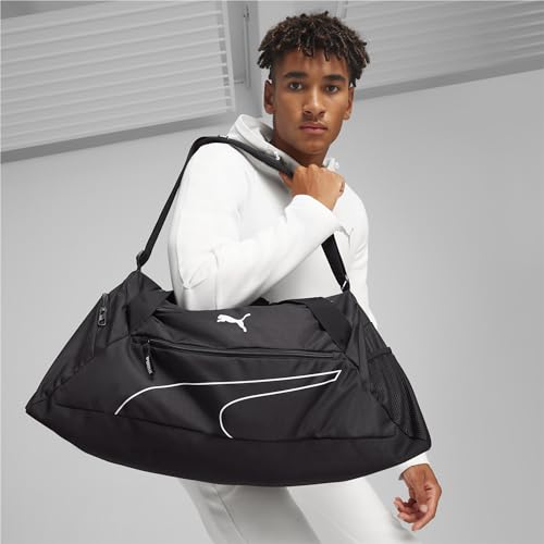 Detalle de PUMA Fundamentals Sports Bag M: bolsa deportiva unisex con organización práctica