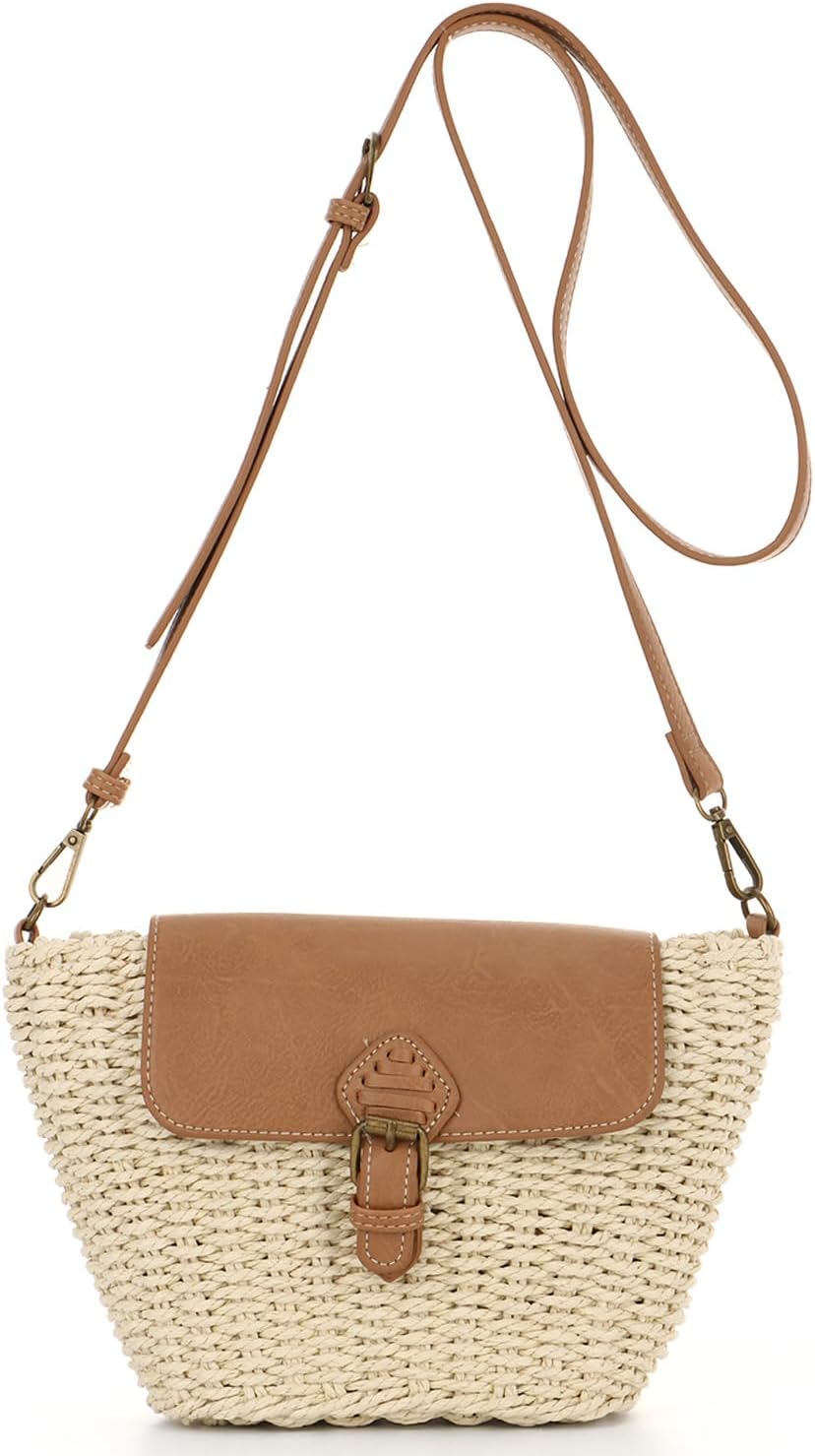 Detalle de EVEOUT Strohtasche Damen Sommer