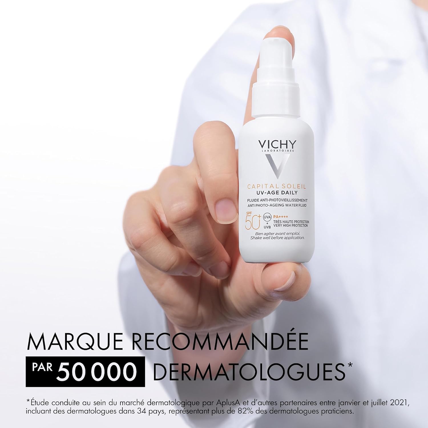 Detalle 2 de Vichy Capital Soleil Fluide Anti-Photovieillissement Teinté SPF50+ — protection teintée et soin anti-âge