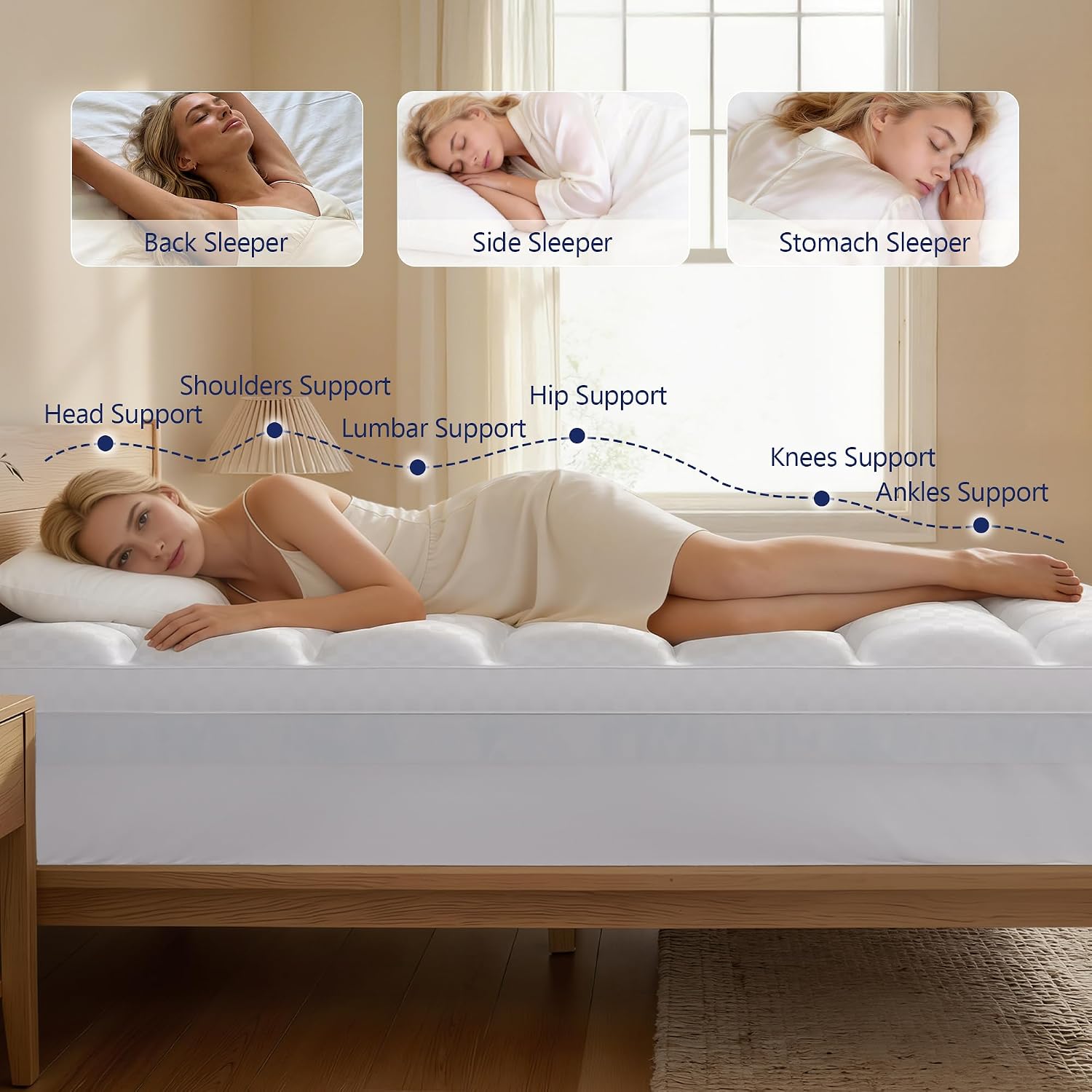 Detalle de Vine Voice Mattress Topper 4 Inch