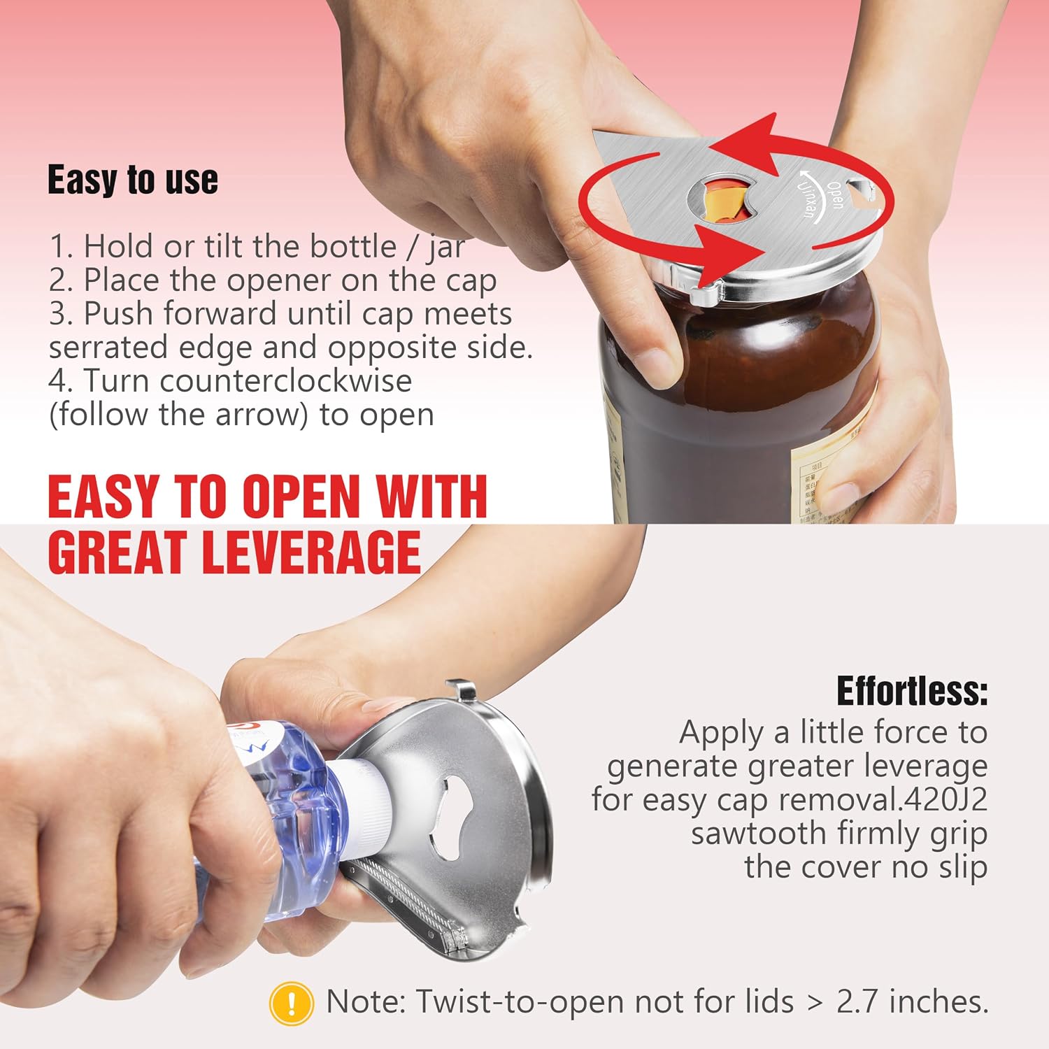 Detalle 2 de Uinxan Multifunction Bottle Opener Stainless Steel