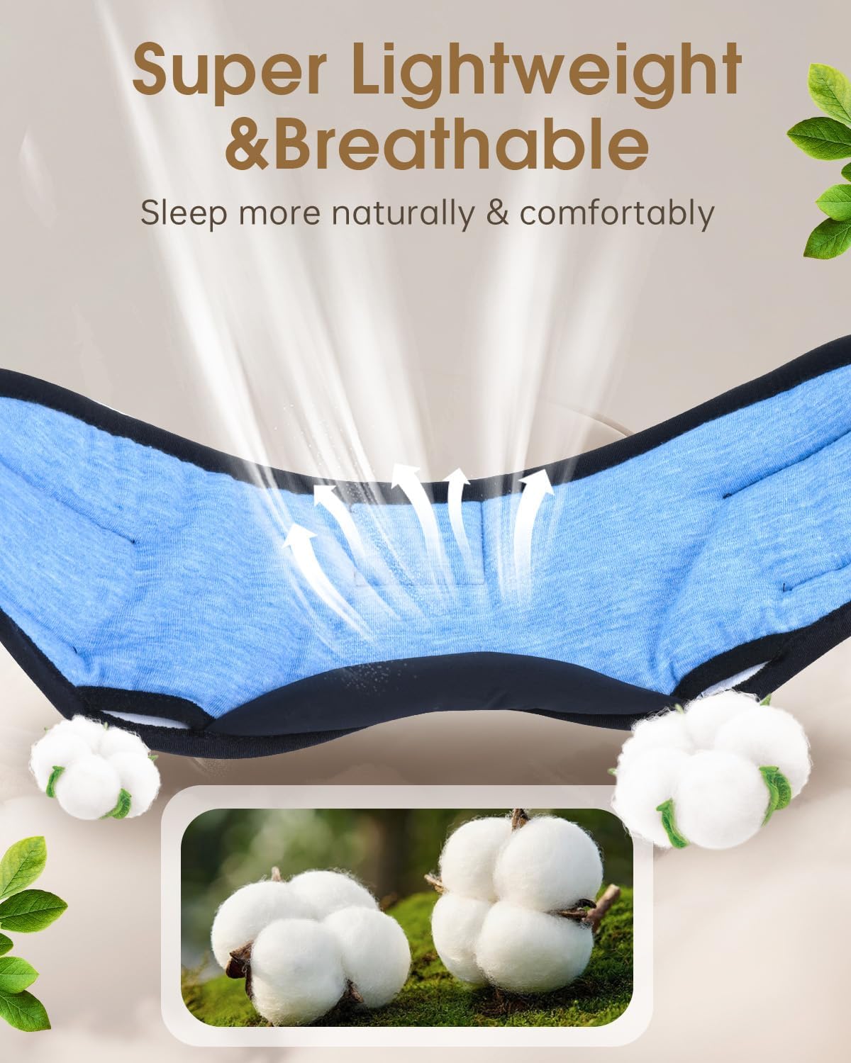 Thumbnail 1 de MUSICOZY Bluetooth Sleep Mask Headphones 16H